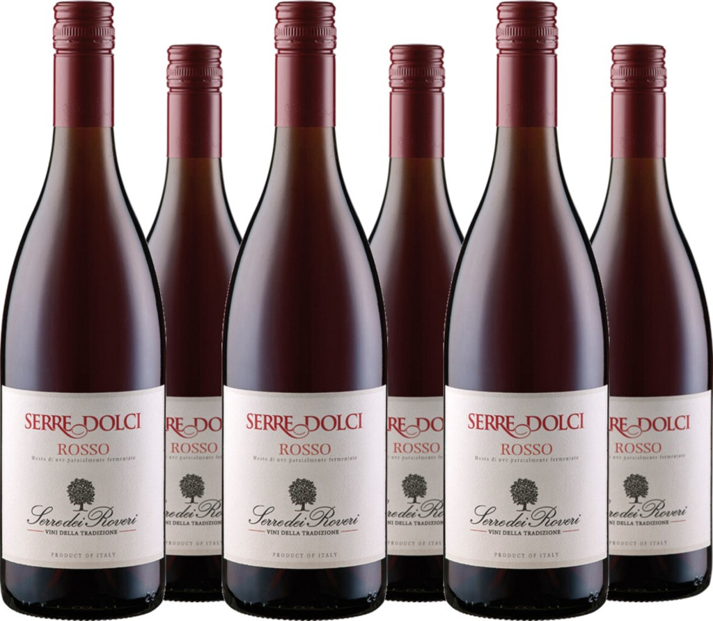 6er Vorteilspaket Rosso Serre Dolci lieblich