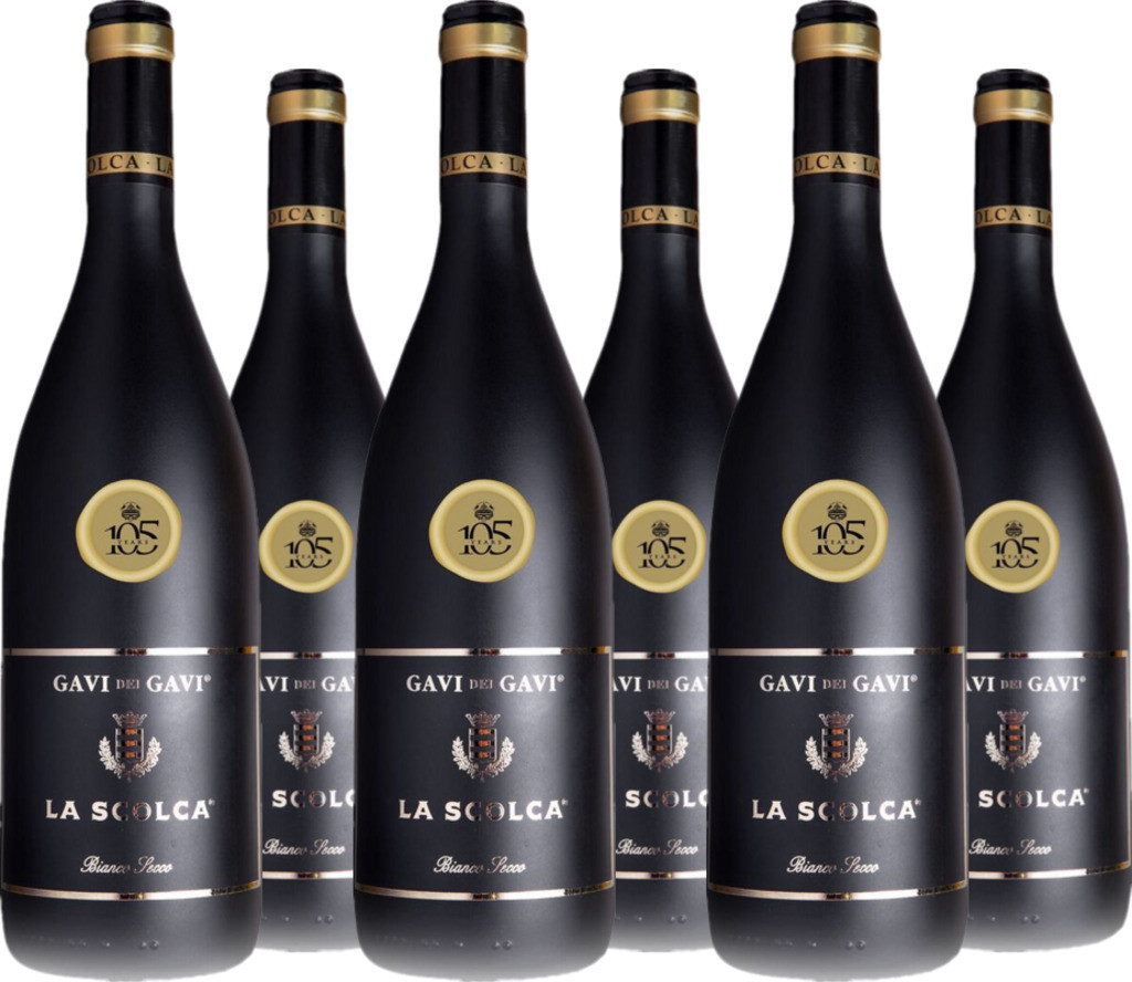 6er Vorteilspaket Gavi dei Gavi ® "Etichetta Nera" Gavi DOCG