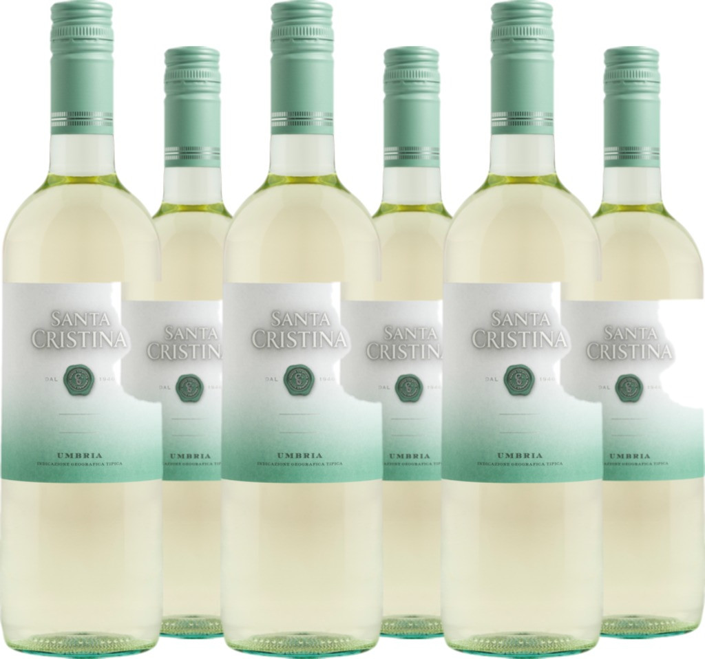 6er Vorteilspaket Santa Cristina Bianco  Umbria IGT