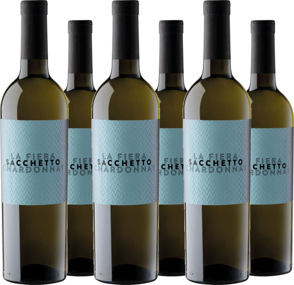 6er Vorteilspaket La Fiera Chardonnay delle Venezie  IGT (Schraubverschluss)