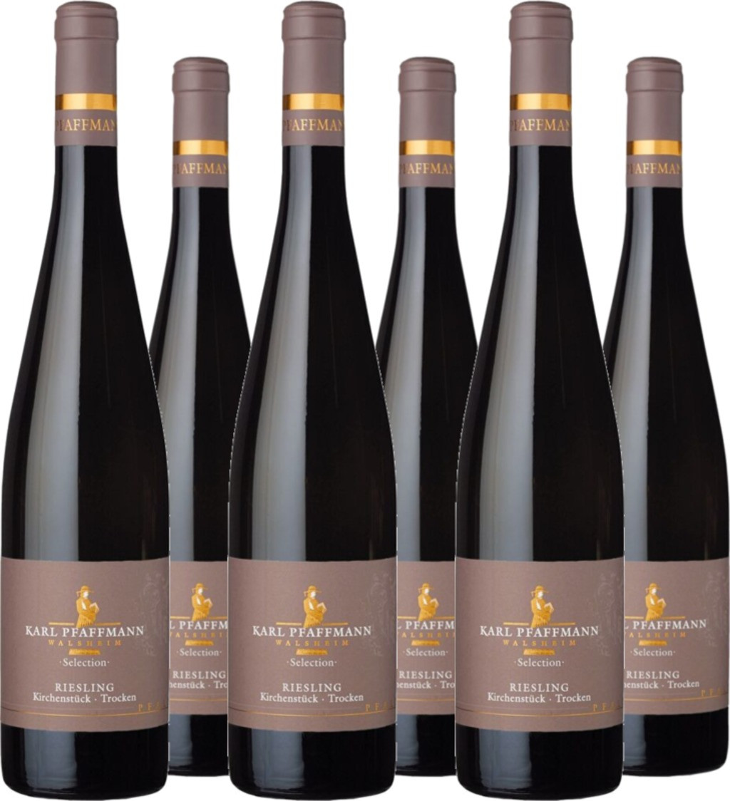 6er Vorteilspaket Nußdorfer Kirchenstück Riesling QbA trocken