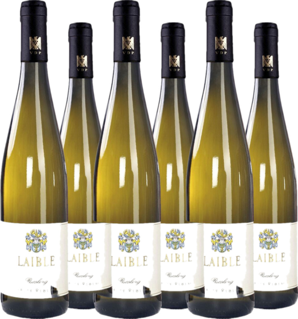 6er Vorteilspaket Durbacher Plauelrain Riesling QbA trocken 'Alte Reben'