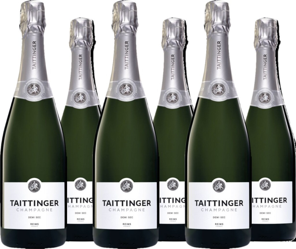 6er Vorteilspaket Champagne Taittinger Demi Sec
