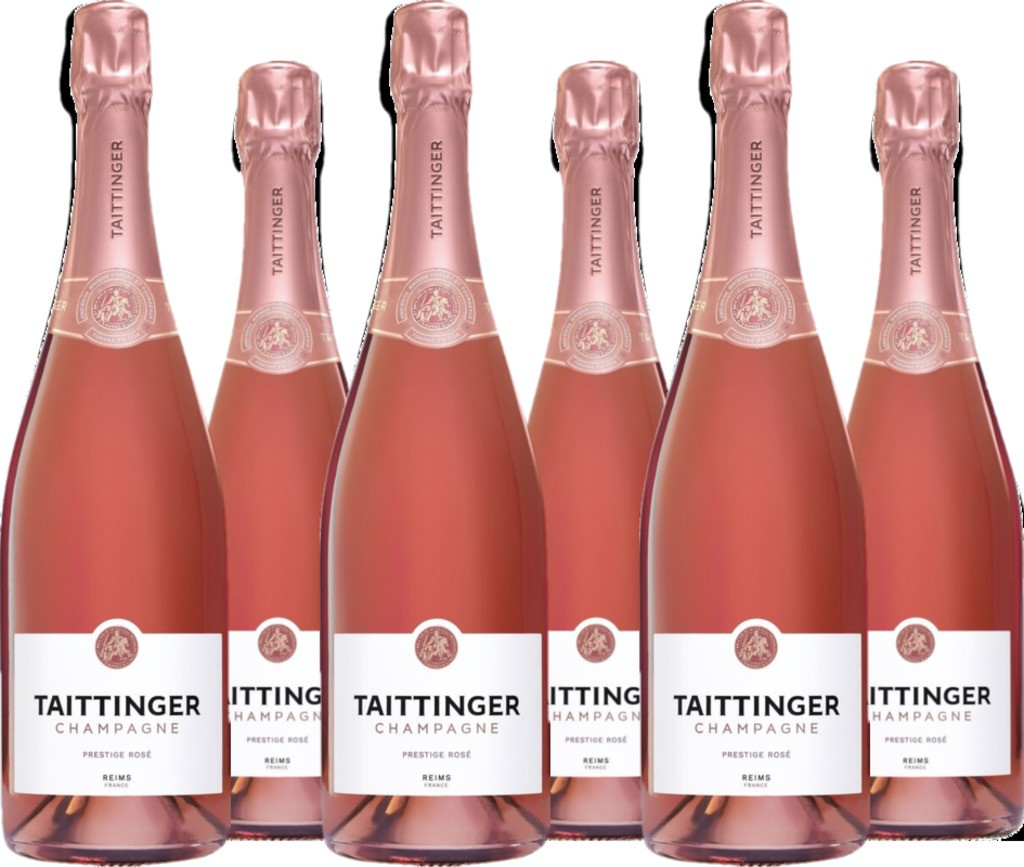 6er Vorteilspaket Champagne Taittinger Brut Prestige Rose