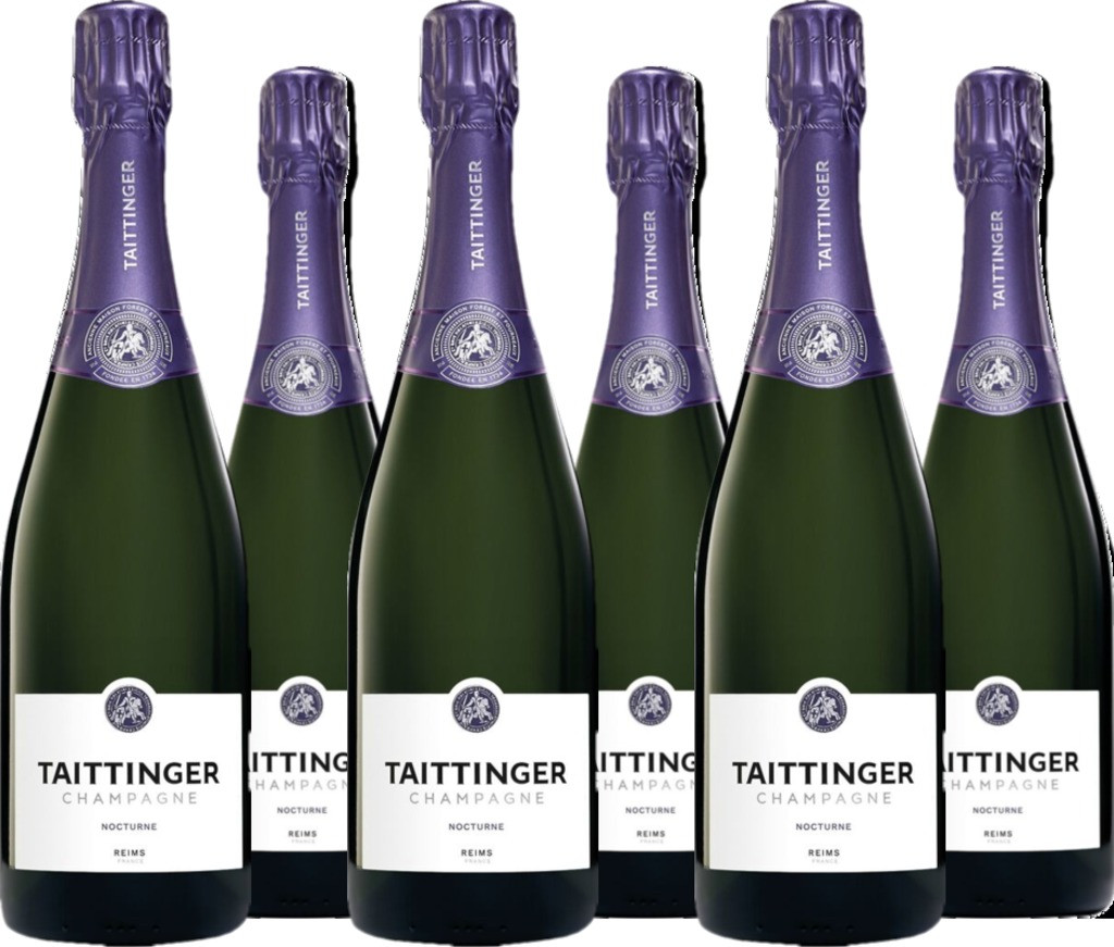 6er Vorteilspaket Champagne Taittinger Nocturne Sec