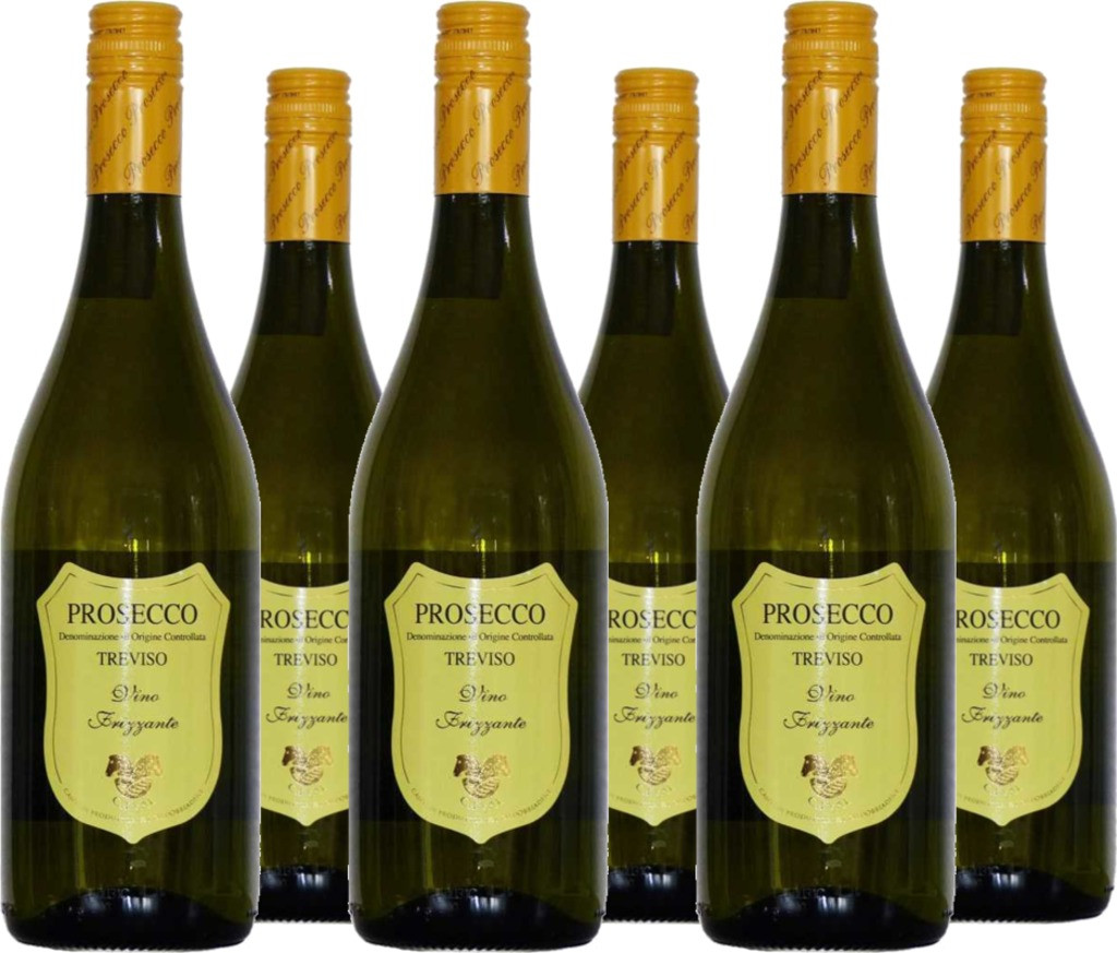 6er Vorteilspaket Prosecco Frizzante Colli Trevigiani Scudetto DOC