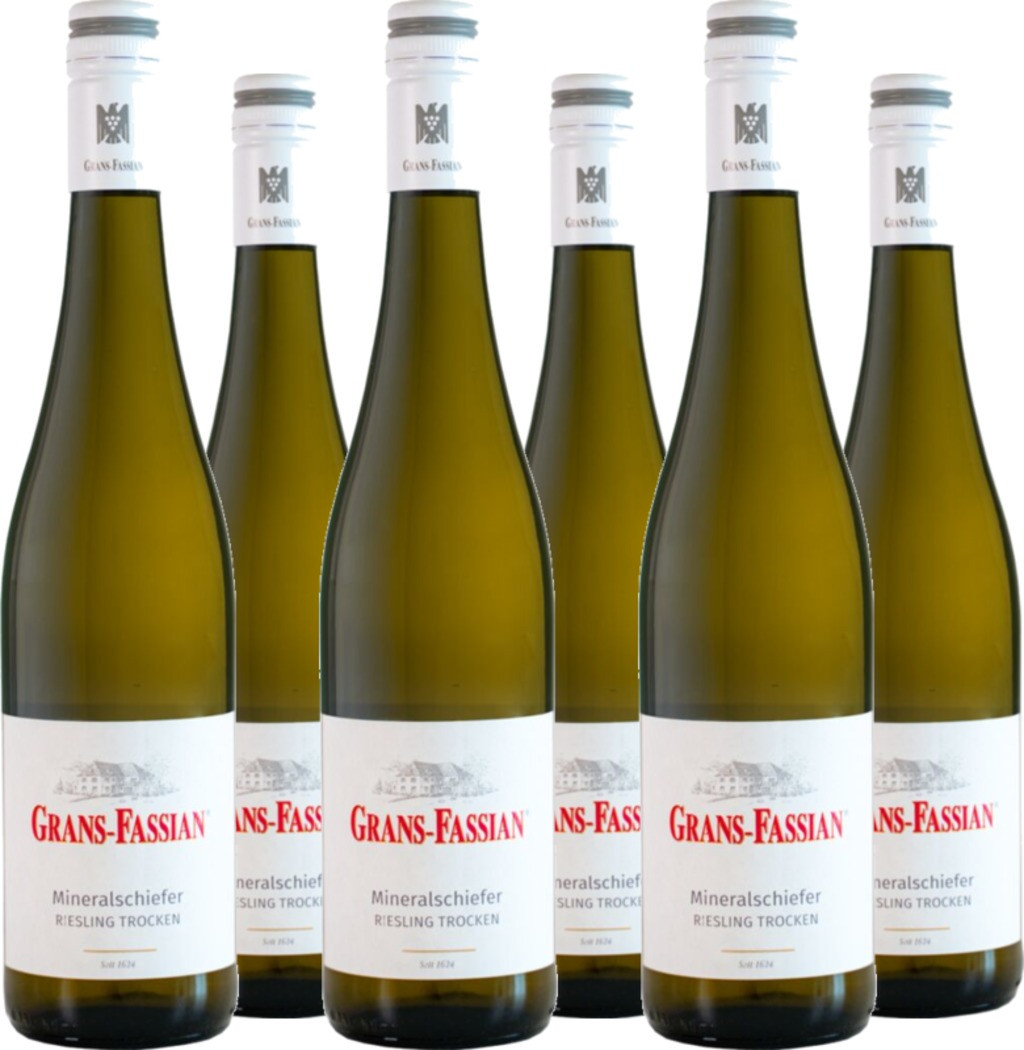 6er Vorteilspaket Mineralschiefer Riesling trocken QbA Mosel