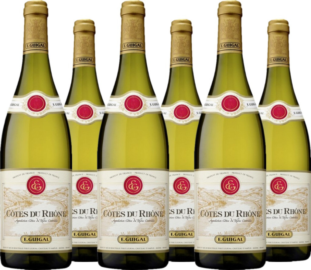 6er Vorteilspaket Côtes-du-Rhône Blanc Cotes du Rhone AOC