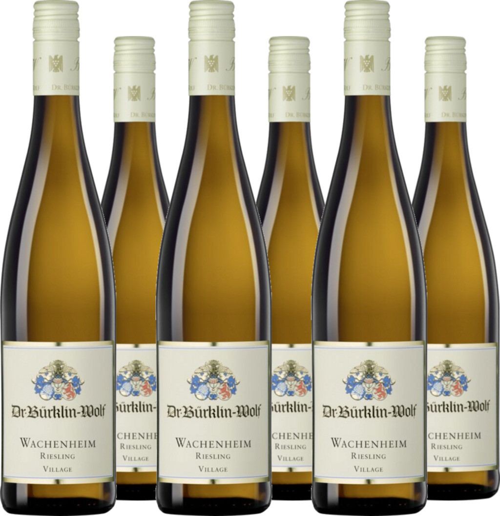 6er Vorteilspaket Wachenheimer Riesling trocken QbA der Pfalz