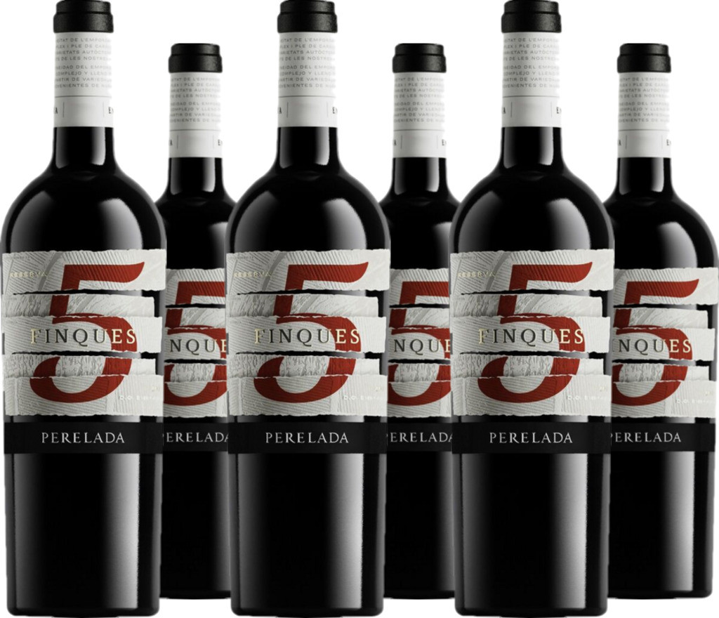 6er Vorteilspaket Tinto Reserva 5 Finques DO Empordà Costa Brava