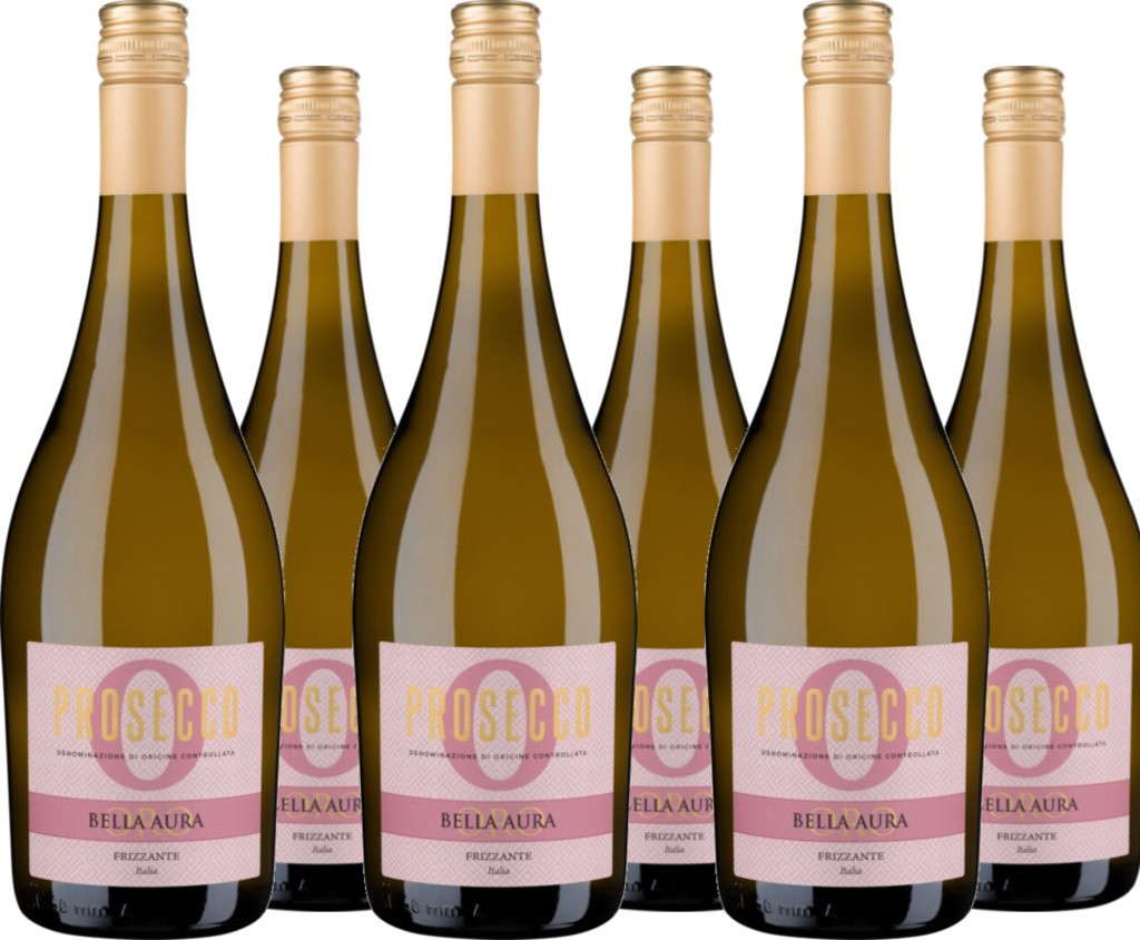 6er Vorteilspaket Prosecco Frizzante Treviso DOC Bella Aura Oro