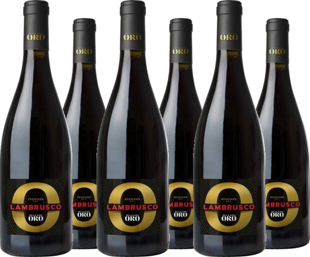 6er Vorteilspaket Lambrusco Reggiano DOC Bella Aura Oro