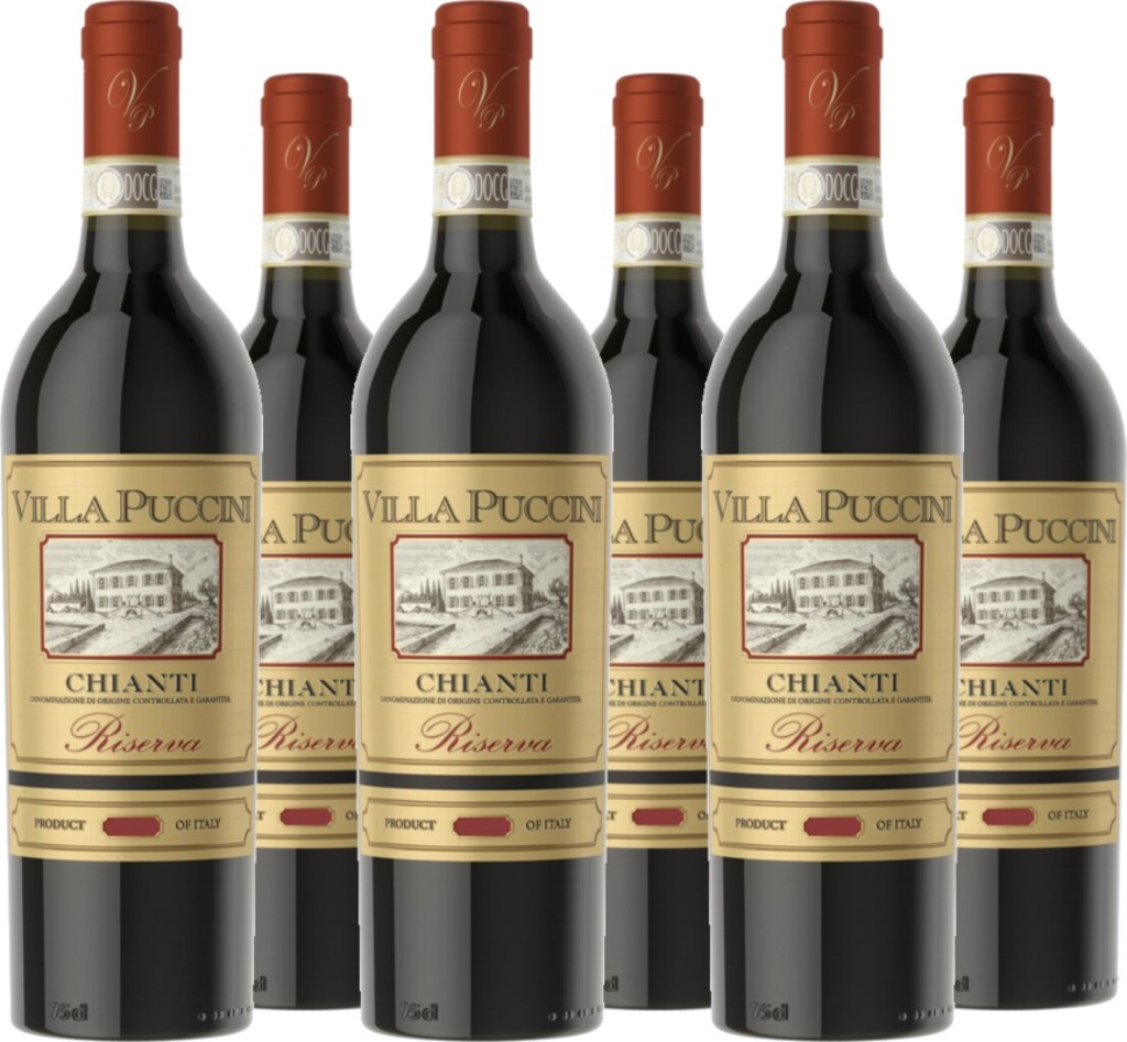 6er Vorteilspaket Chianti DOCG Riserva Villa Puccini