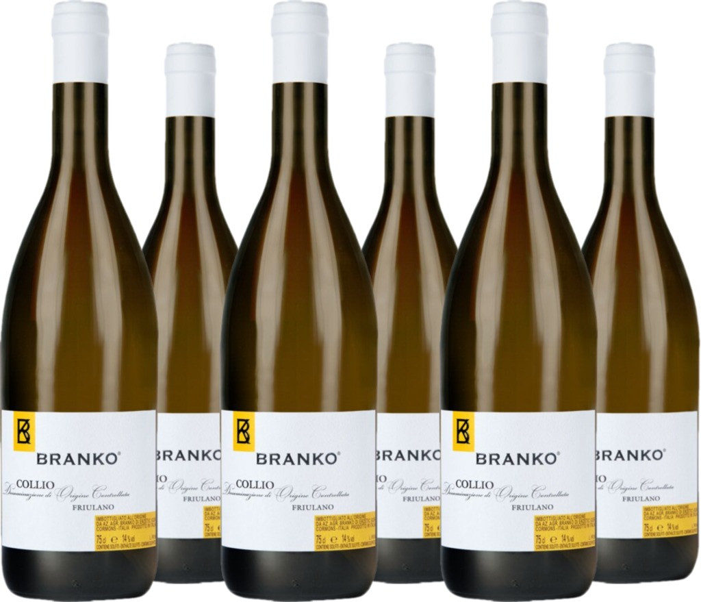 6er Vorteilspaket Friulano Collio DOC Branko