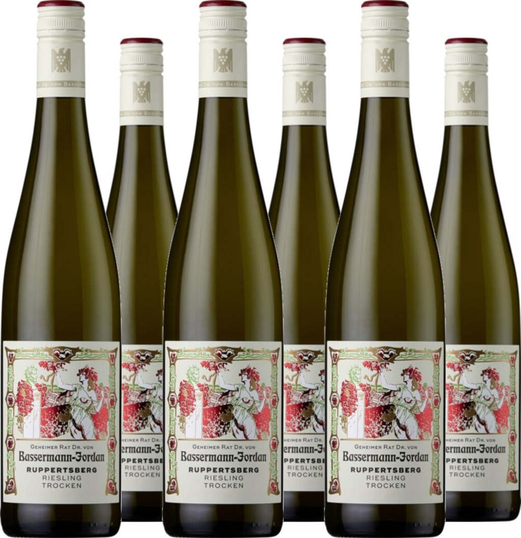 6er Vorteilspaket Bassermann Riesling Ruppertsberg tr. VDP OW