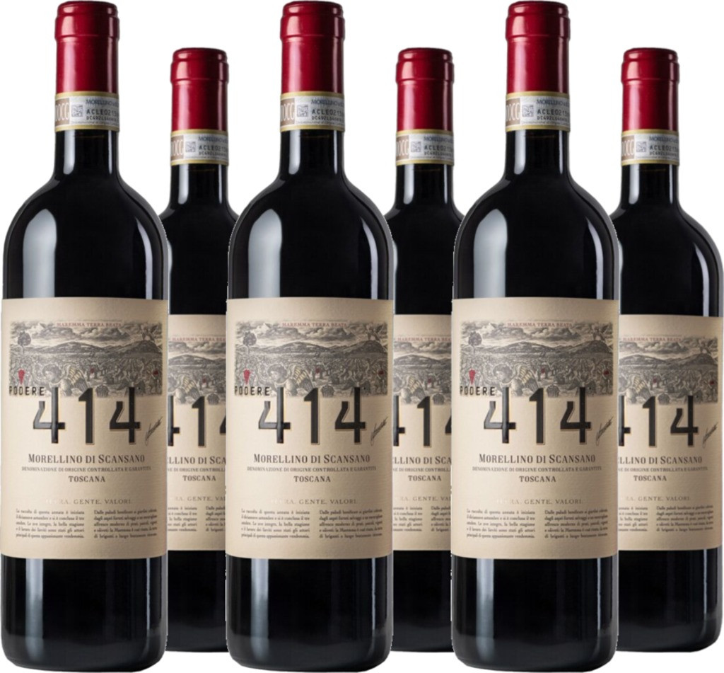 6er Vorteilspaket Morellino di Scansano DOCG Podere 414