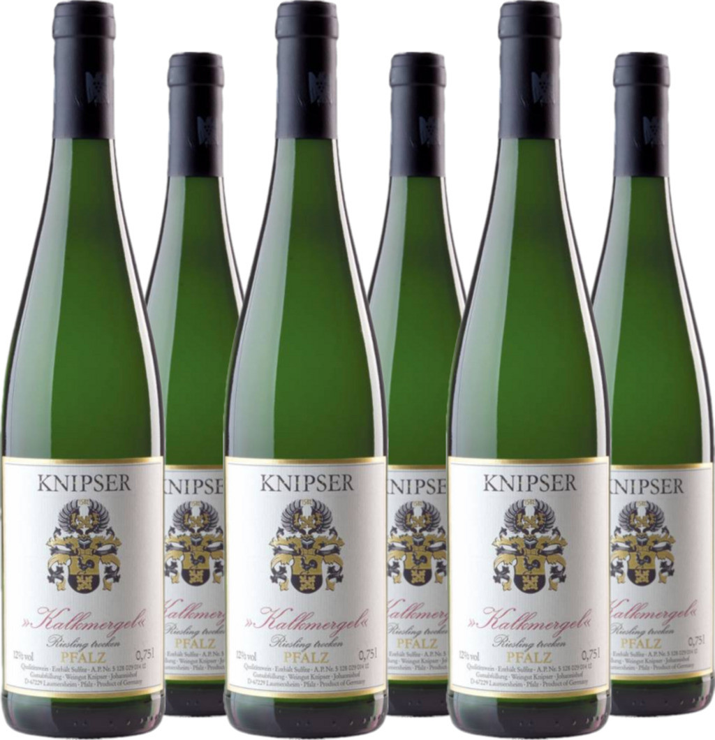 6er Vorteilspaket Riesling "Kalkmergel" Pfalz QbA trocken