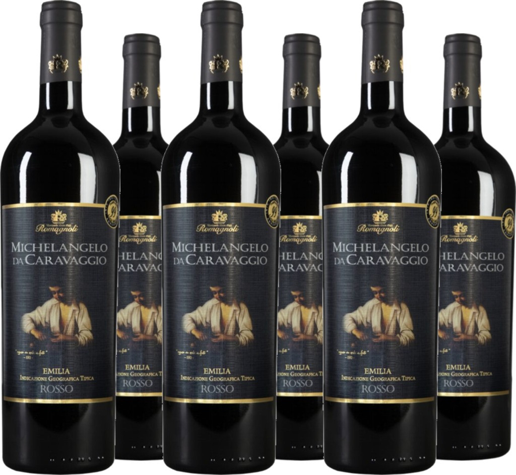 6er Vorteilspaket Caravaggio Rosso Emilia IGT