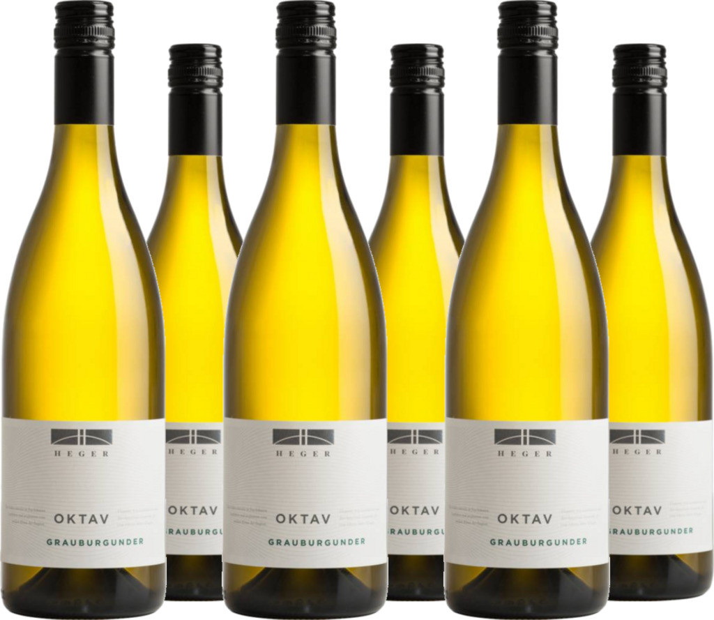 6er Vorteilspaket Grauburgunder Oktav Baden QbA trocken Weinhaus Joachim Heger