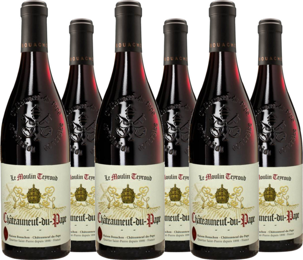 6er Vorteilspaket Le Moulin Teyroud Châteauneuf-du-Pape AC Maison Bouachon