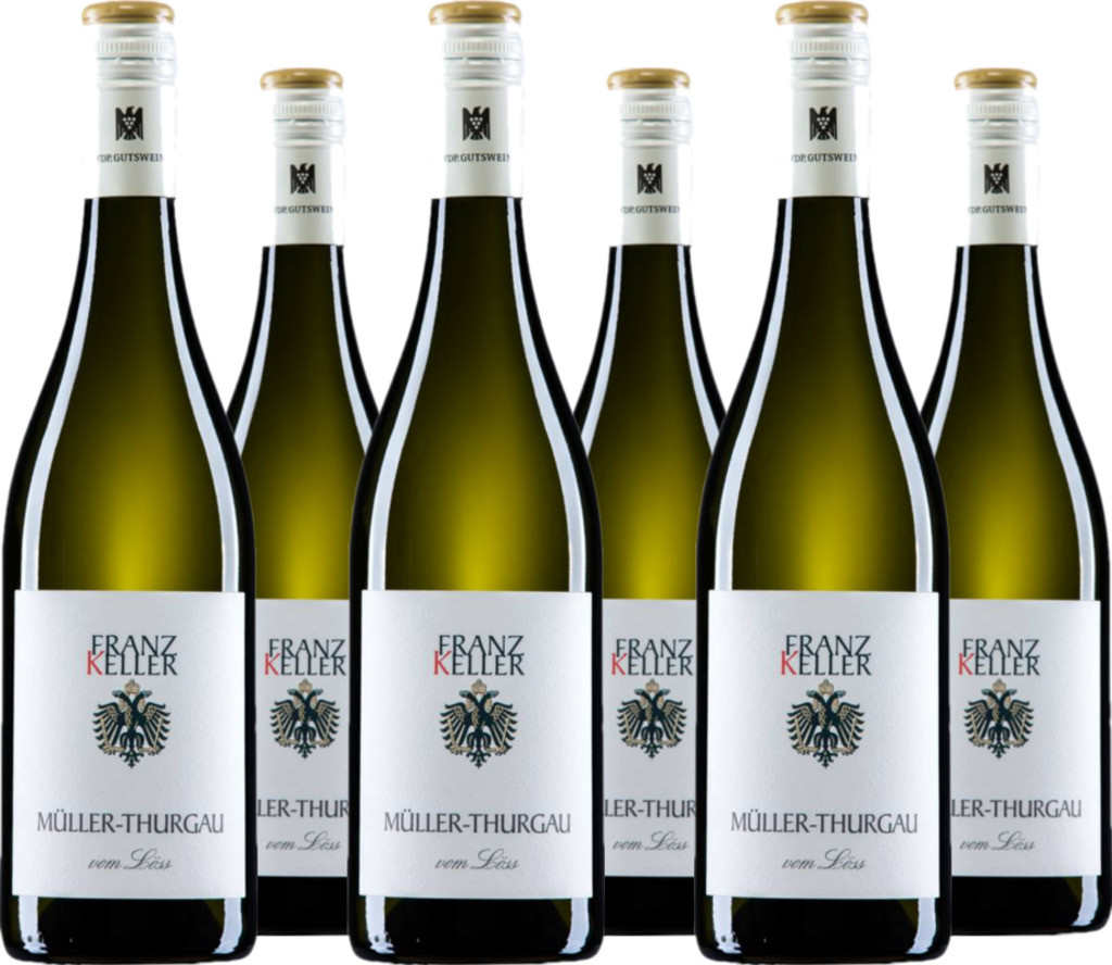 6er Vorteilspaket Müller-Thurgau "Vom Löss" - VDP. Gutswei Badischer Landwein trocken Weinhaus Schwarzer Adler - Fritz Keller