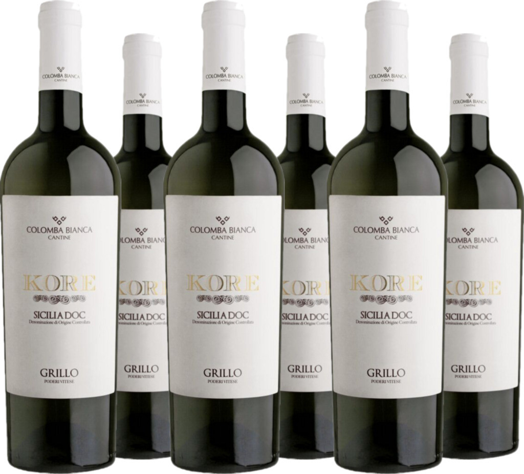 6er Vorteilspaket Grillo Sicilia DOC Kore