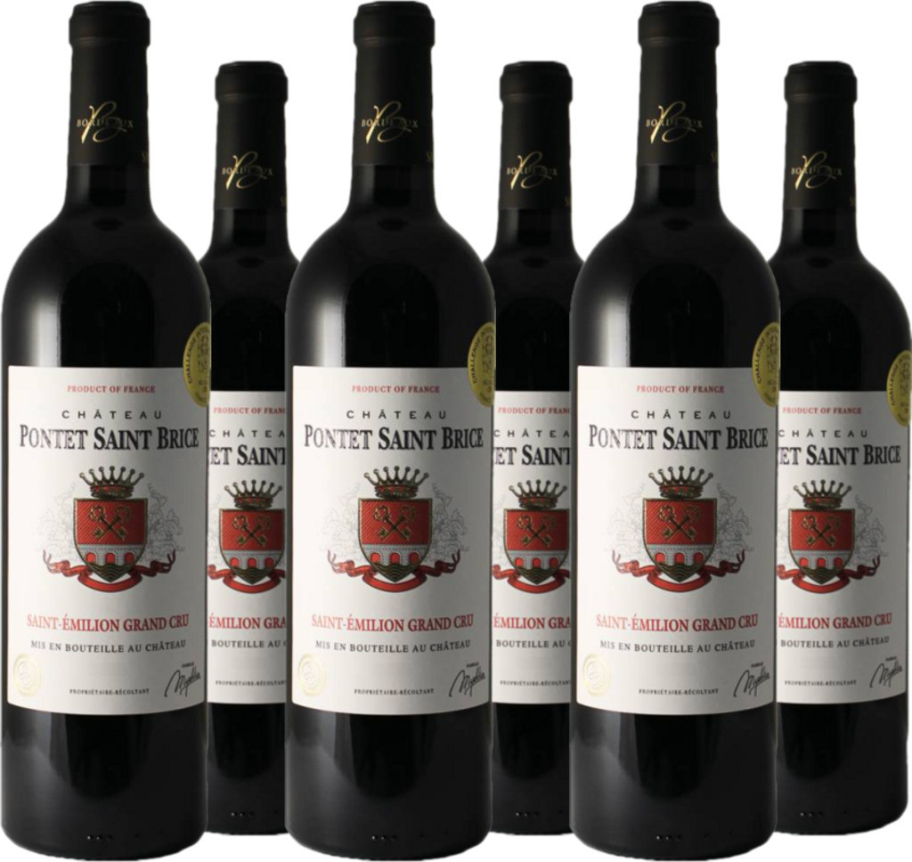 6er Vorteilspaket Château Pontet Saint Brice Saint-Émilion Grand Cru AC Château Saint Brice