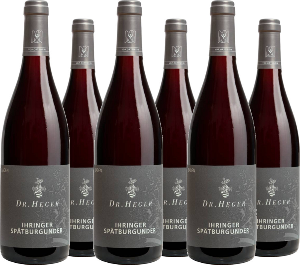 6er Vorteilspaket Ihringer Spätburgunder - VDP.Ortswein Baden QbA trocken Weingut Dr.Heger