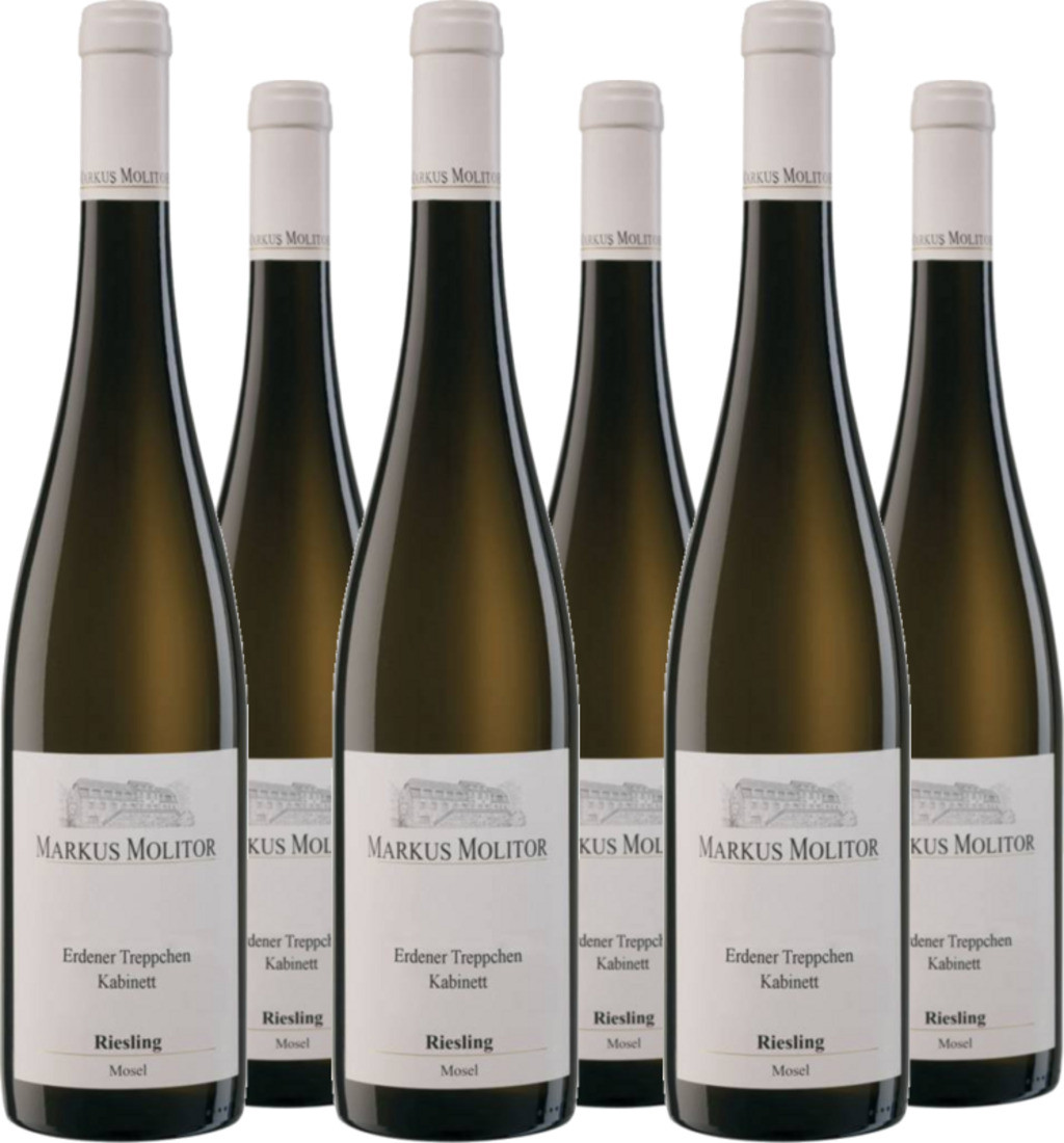6er Vorteilspaket Erdener Treppchen Riesling Mosel Kabinett trocken