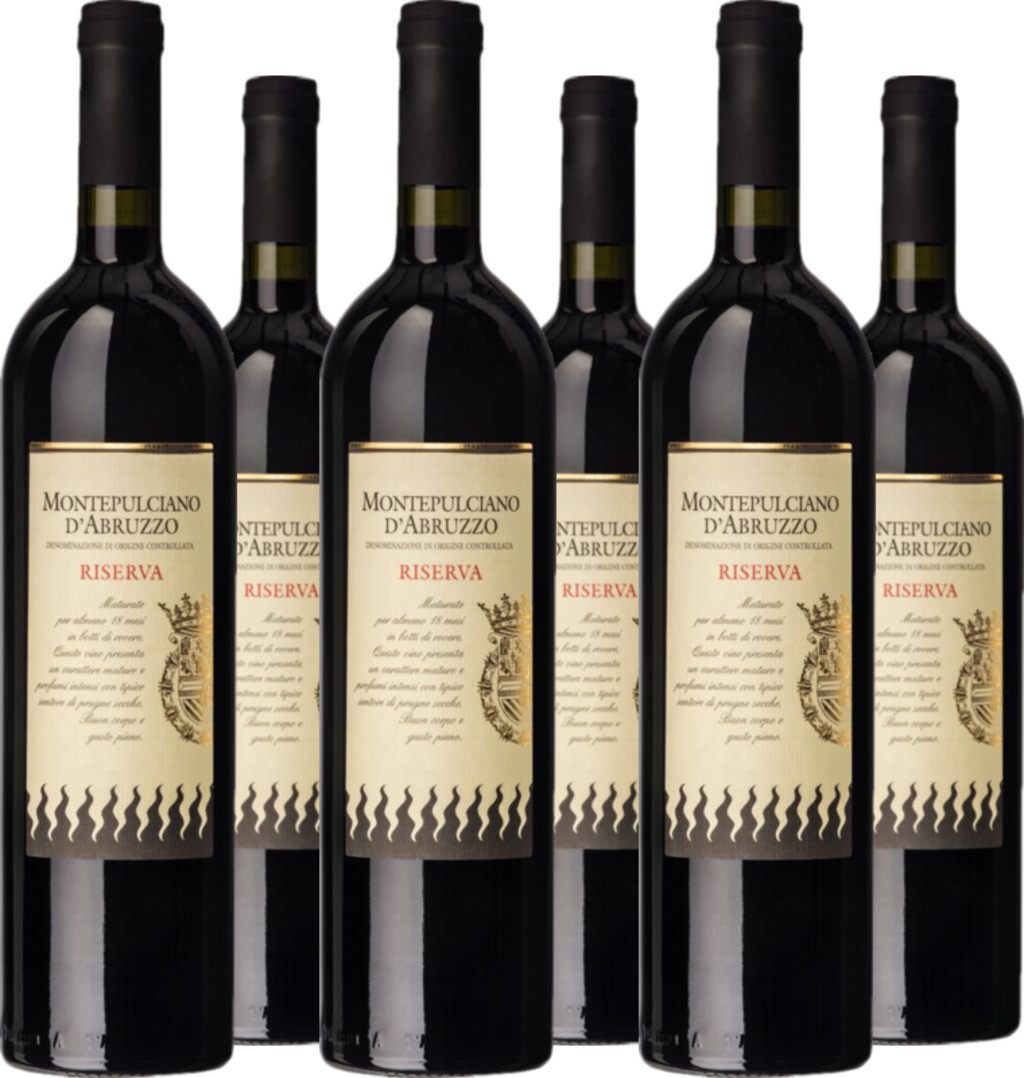 6er Vorteilspaket Montepulciano dAbruzzo Riserva DOC Fiamme Nere