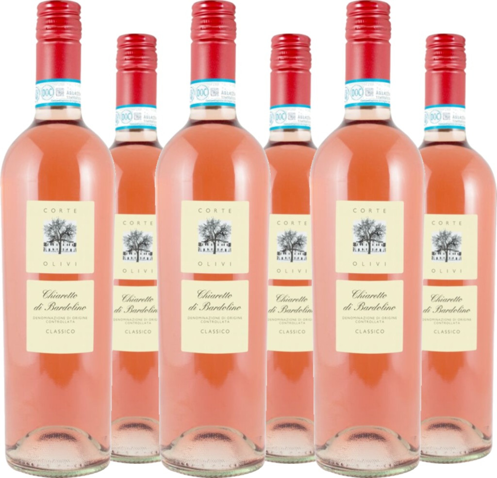 6er Vorteilspaket Bardolino DOC Classico Chiaretto Corte Olivi