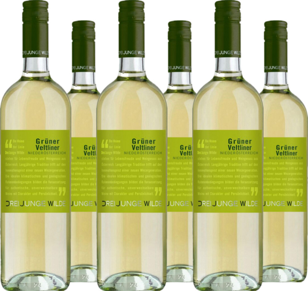 6er Vorteilspaket Grüner Veltliner Drei Junge Wilde NÖ QUW