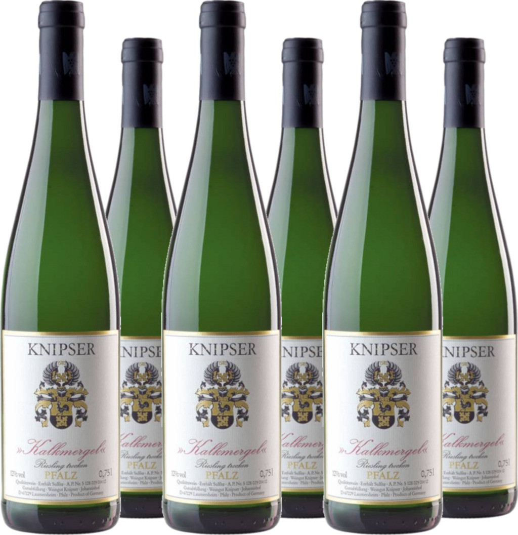 6er Vorteilspaket Riesling "Kalkmergel" Pfalz QbA trocken
