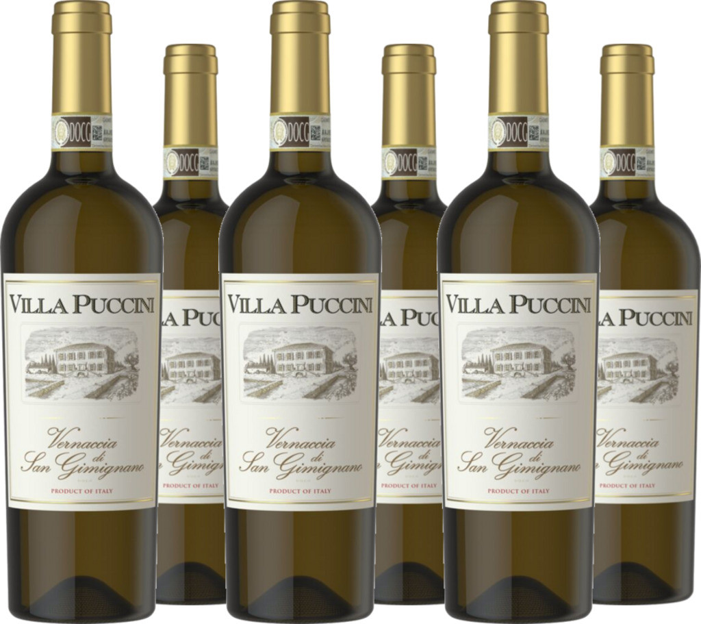 6er Vorteilspaket Vernaccia di San Gimignano DOCG Villa Puccini