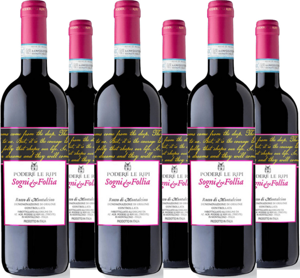 6er Vorteilspaket Sogni e Follia Rosso di Montalcino