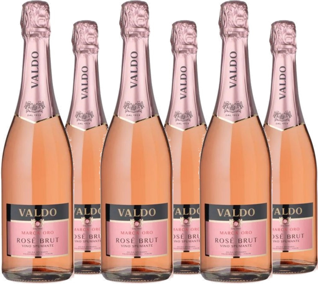 6er Vorteilspaket Valdo Marca Oro Rosé Spumante Brut