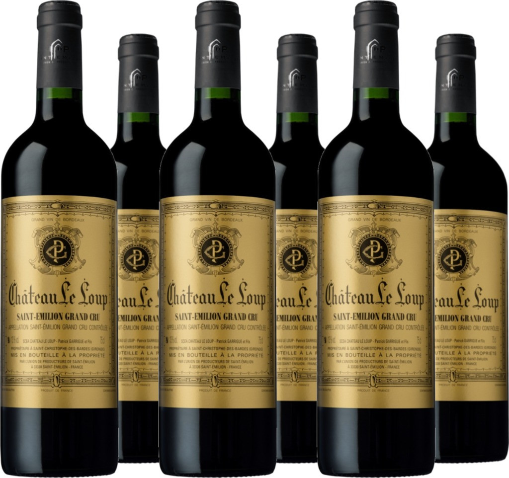 6er Vorteilspaket Château Le Loup Saint-Emilion Grand Cru AOC