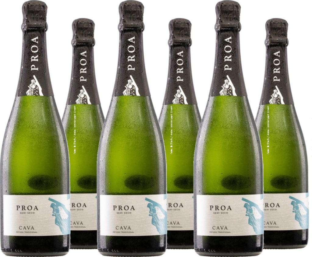 6er Vorteilspaket Cava Proa Semi Seco