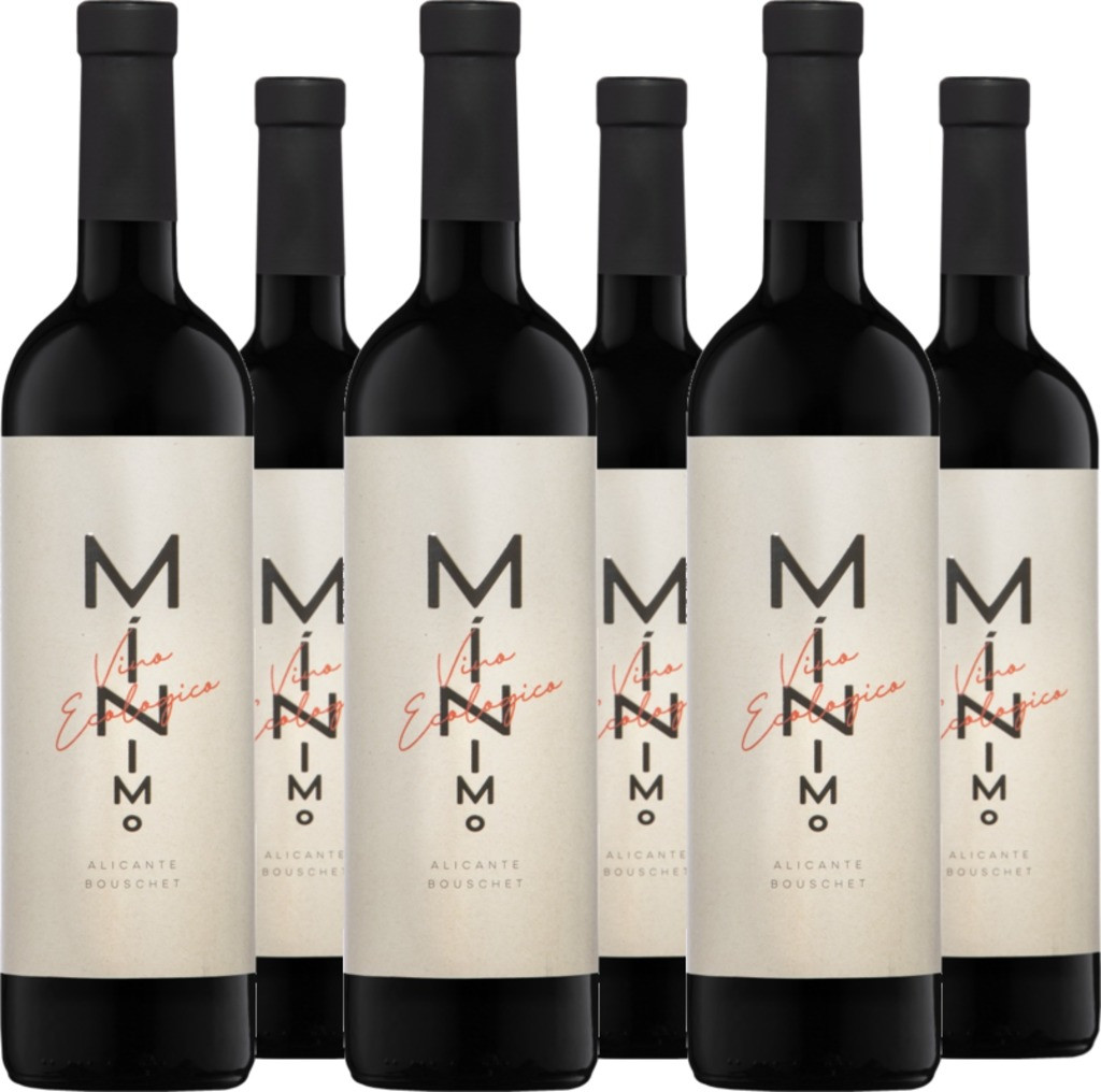 6er Vorteilspaket Minimo Vino Ecologico Alicante Bouschet DO Alicante