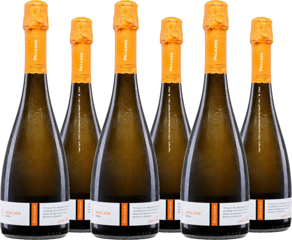 6er Vorteilspaket Paladin Moscato Dolce Vino Spumante