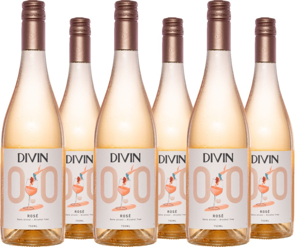 6er Vorteilspaket Divin Rosé 0.0%