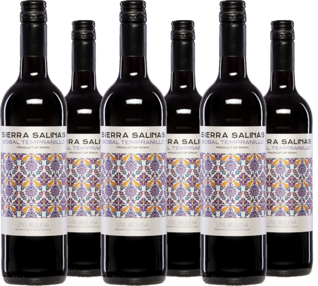 6er Vorteilspaket Sierra Salinas Bobal Tempranillo Tinto