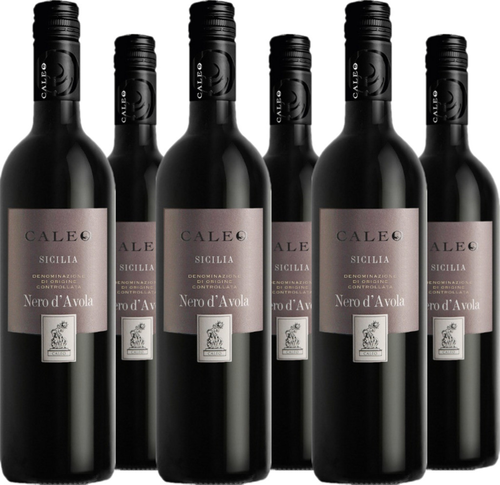 6er Vorteilspaket Nero d`Avola Caleo Sizilien DOC