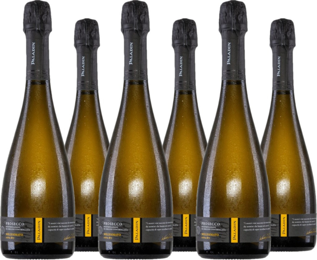 6er Vorteilspaket Paladin Prosecco Millesimato Extra Dry
