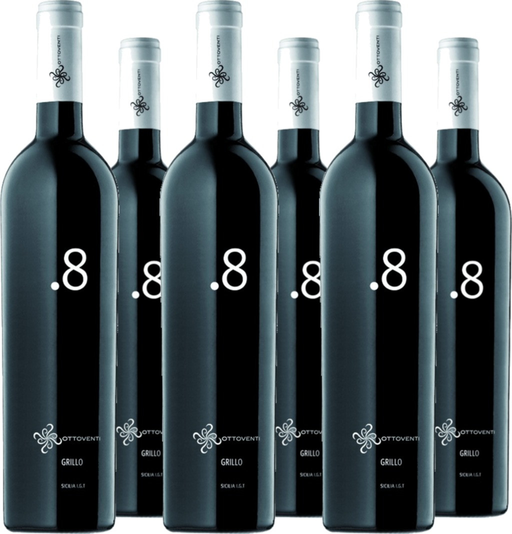 6er Vorteilspaket Grillo Punto 8 Sicilia DOC