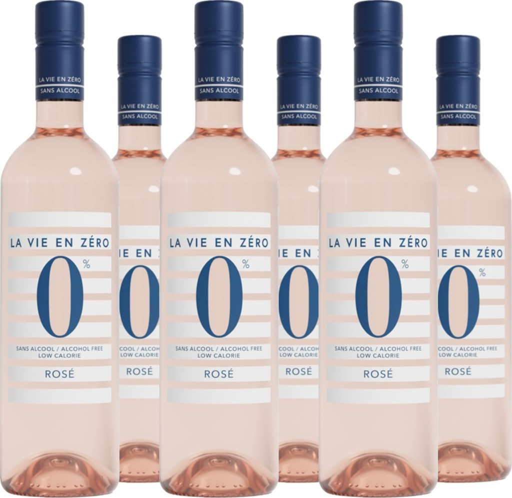 6er Vorteilspaket La Vie En Zéro 0% rosé