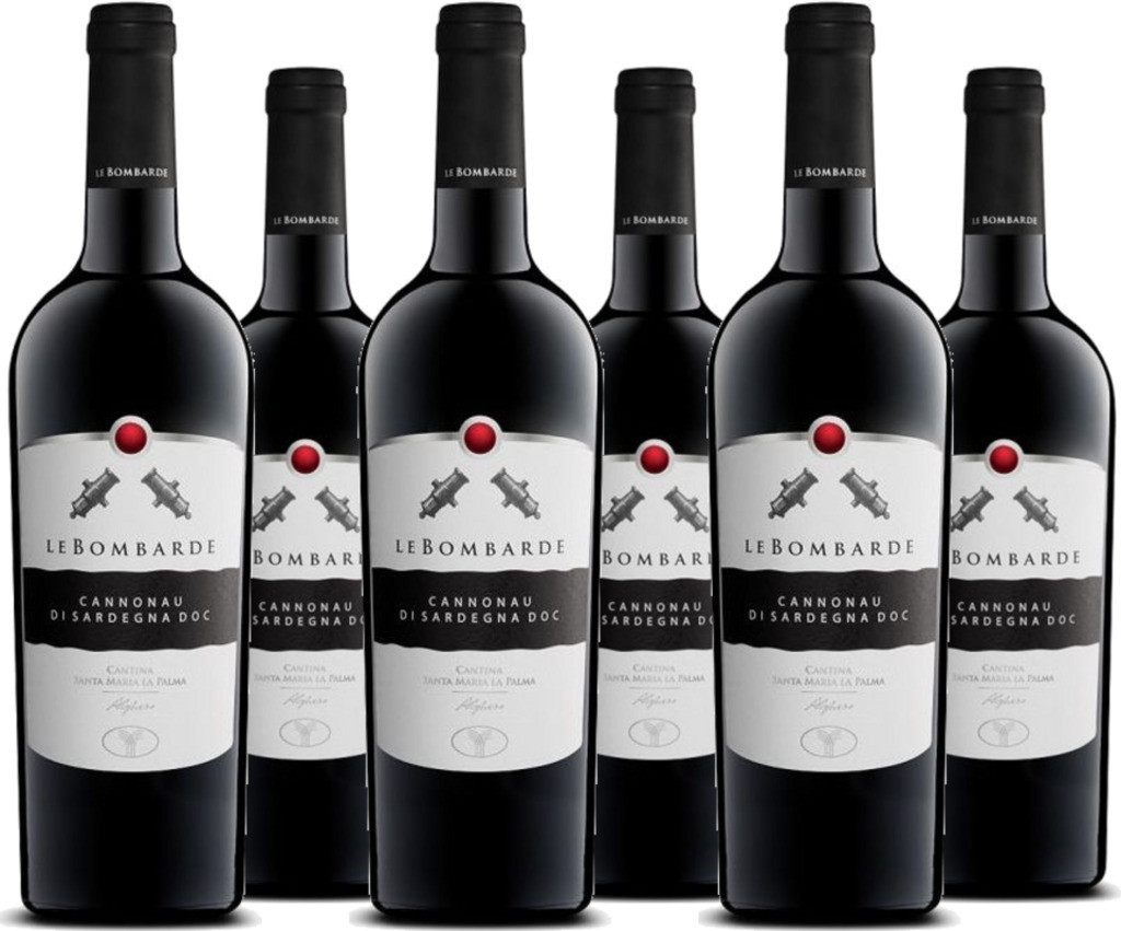 6er Vorteilspaket Le Bombarde Cannonau di Sardegna DOC
