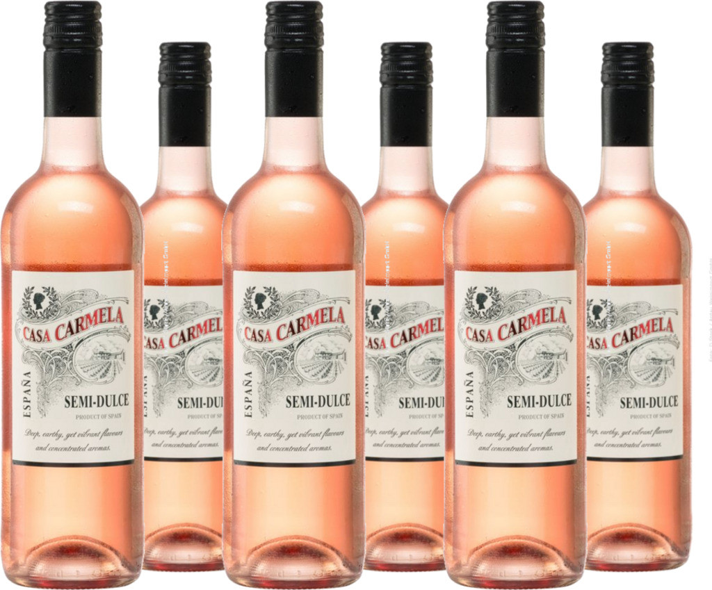 6er Vorteilspaket Casa Carmela Semi-Dulce Rosado