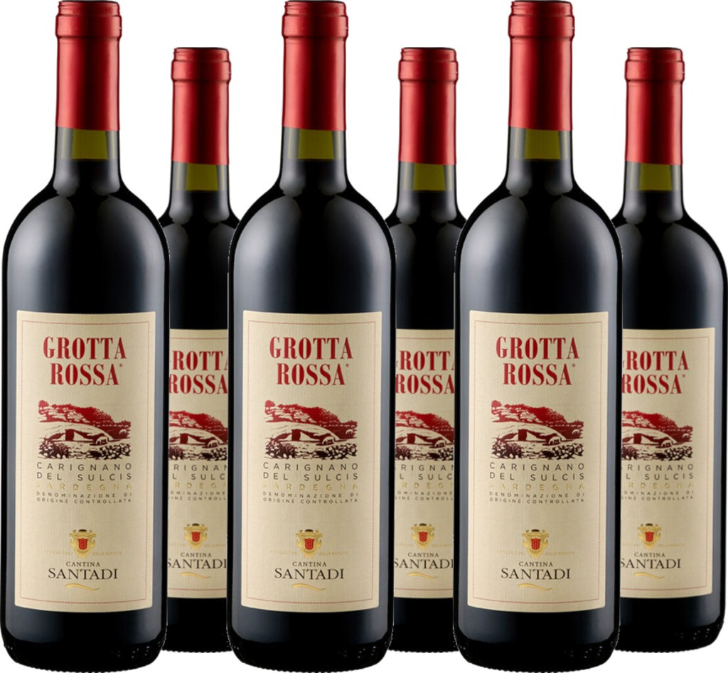 6er Vorteilspaket Carignano del Sulcis Grotta Rossa DOC