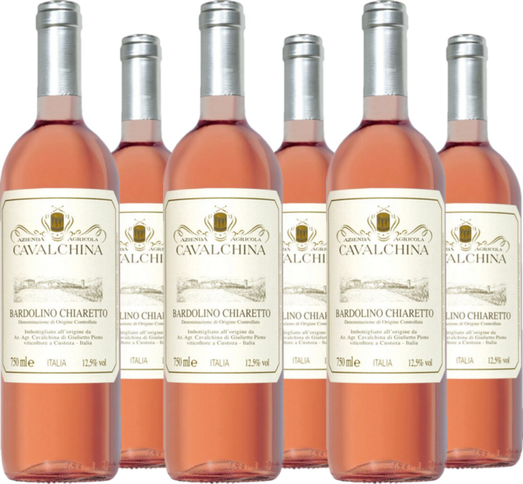 6er Vorteilspaket Chiaretto Bardolino (Schraubverschluß) Bardolino DOC